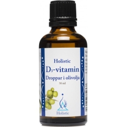 Holistic D3-vitamin Droppar i olivolja witamina D3, E ekologiczna 50ml